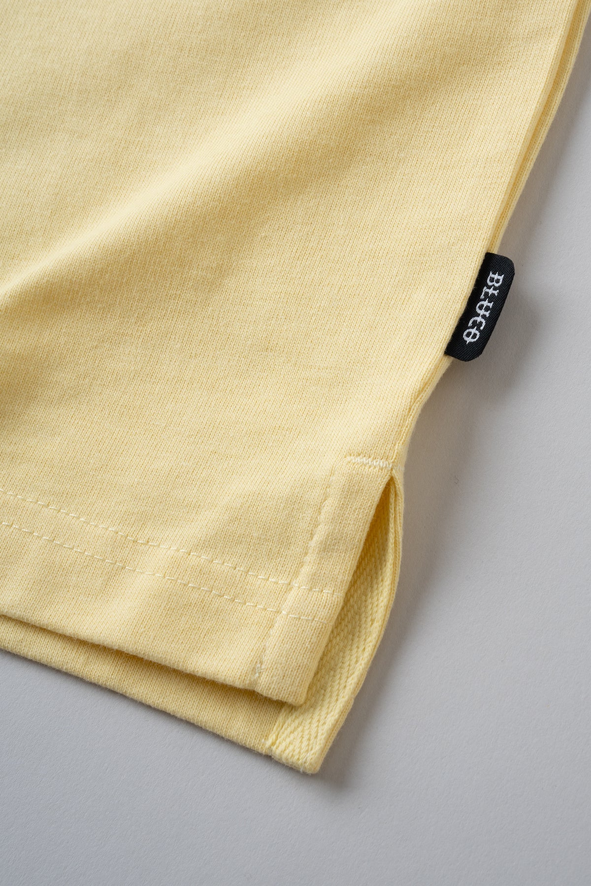 HEAVY DRY COTTON POLO NECK TEE -Champ-