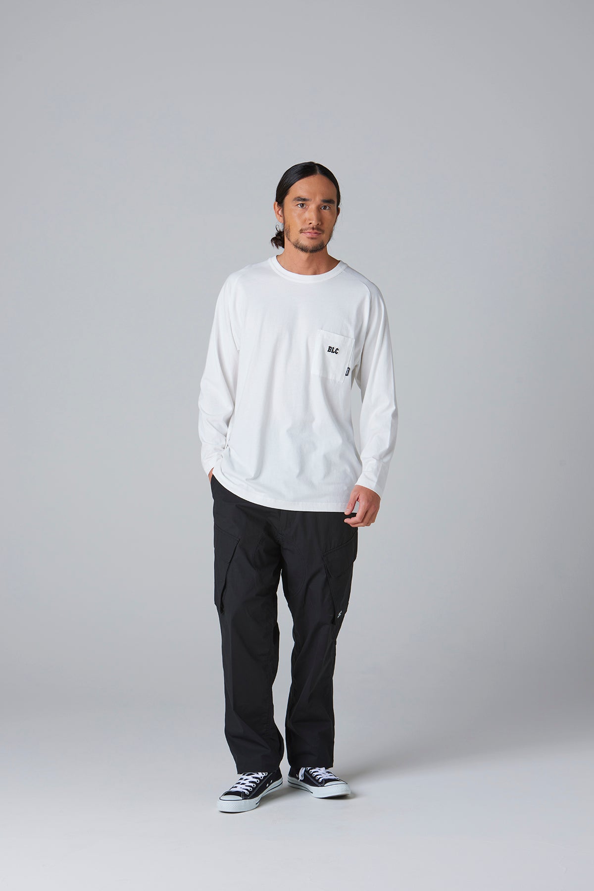 ドライコットン ラグラン ポケットTシャツ L/S -BLC-