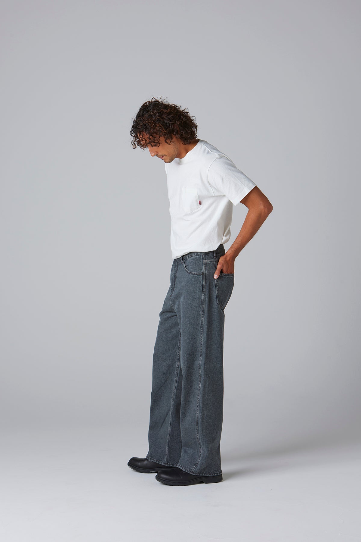 ジャパンデニム ワイドパンツ