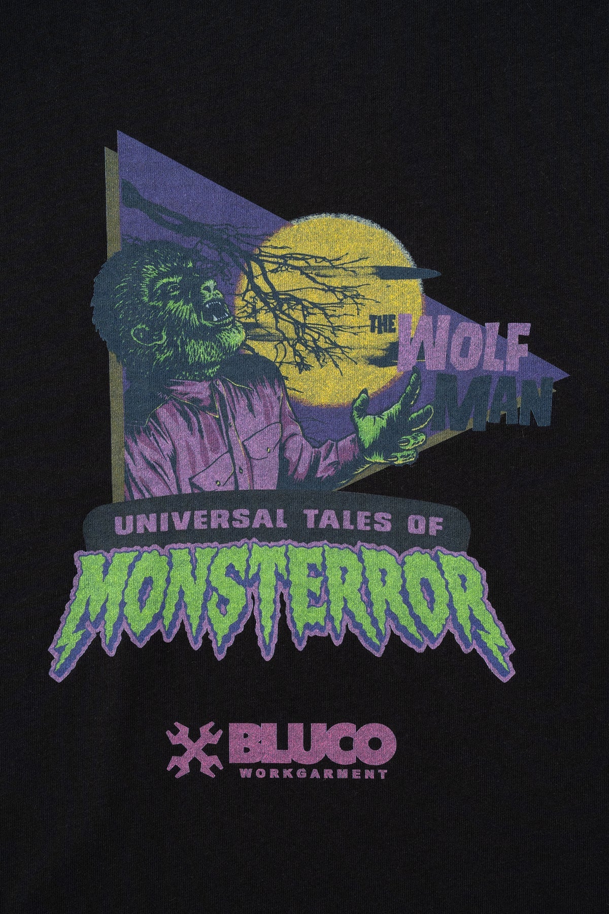 (MONSTERS×BLUCO) プリントTシャツ "The Wolf Man"