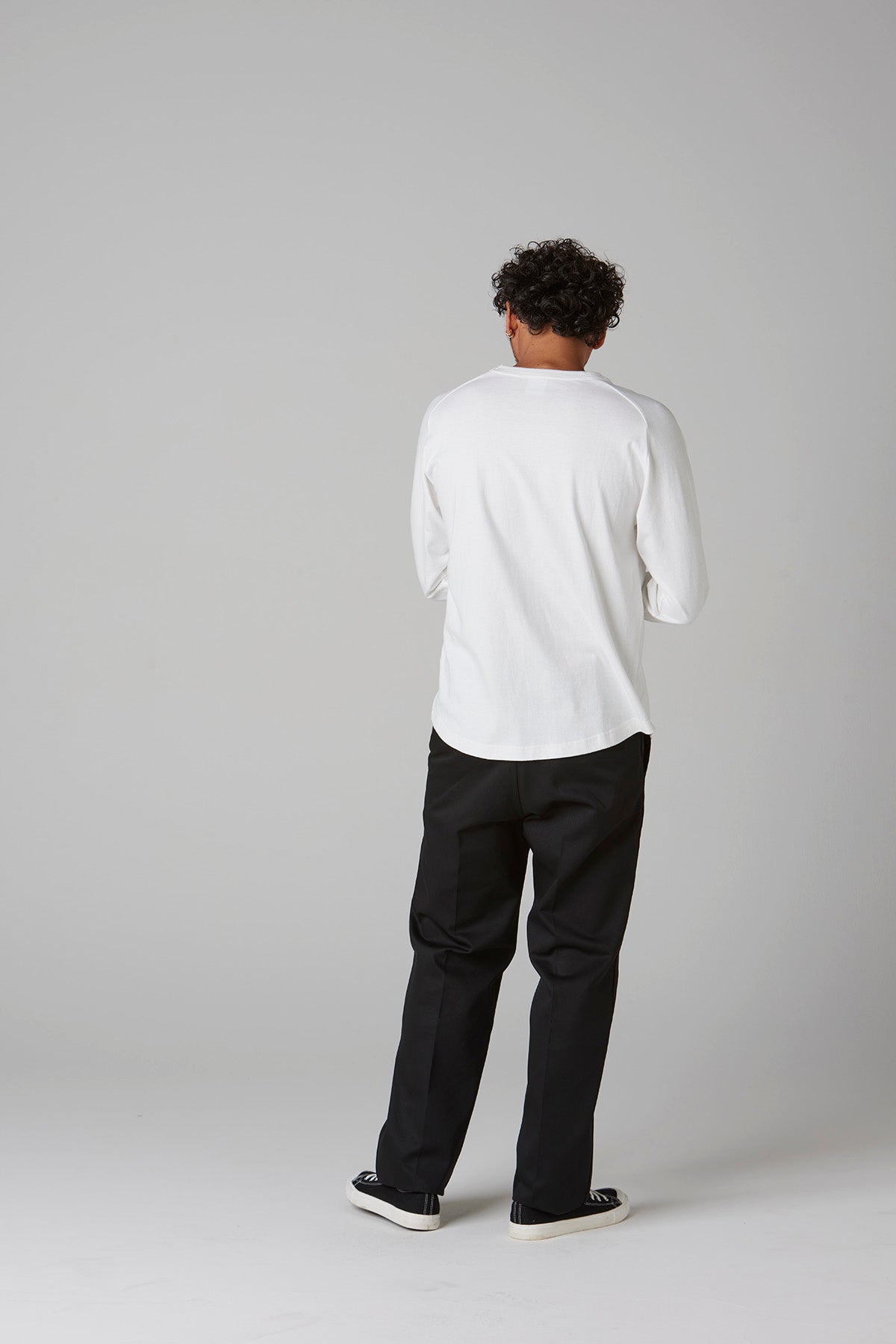 HEAVY DRY COTTON RAGLAN L/S TEE -Champ-