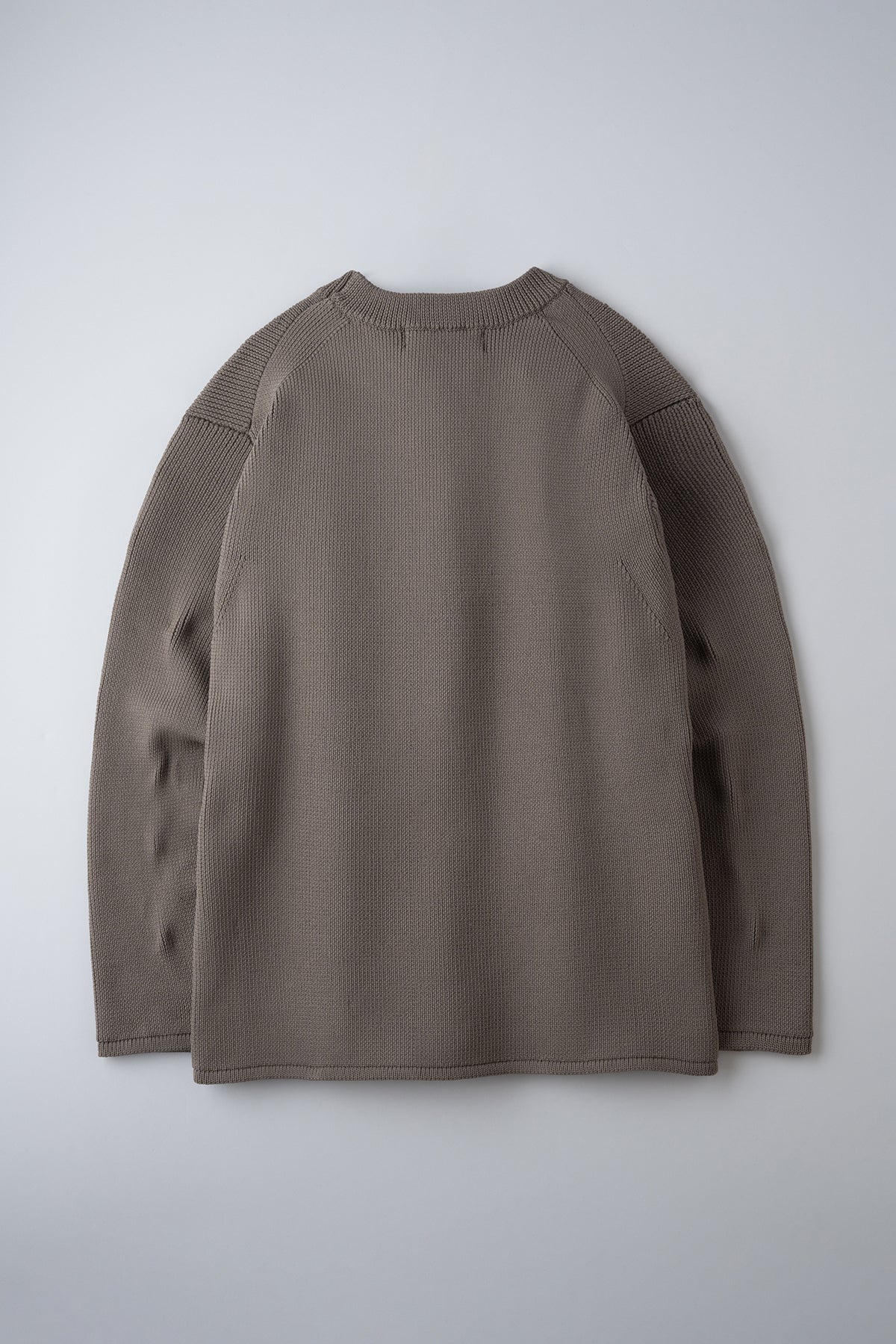 CREW NECK RIB KNIT SWEATER