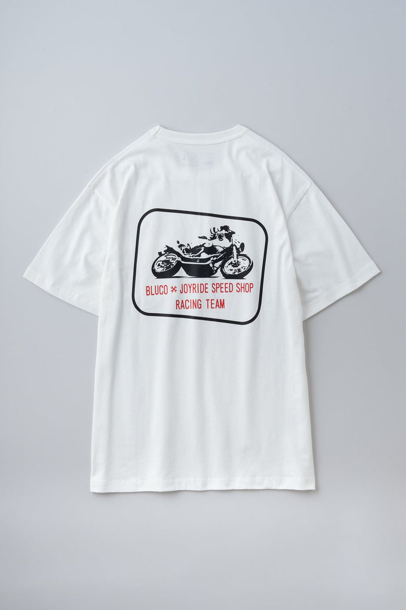 (JOYRIDE SPEED SHOP×BLUCO) ポケットTシャツ -Racing-