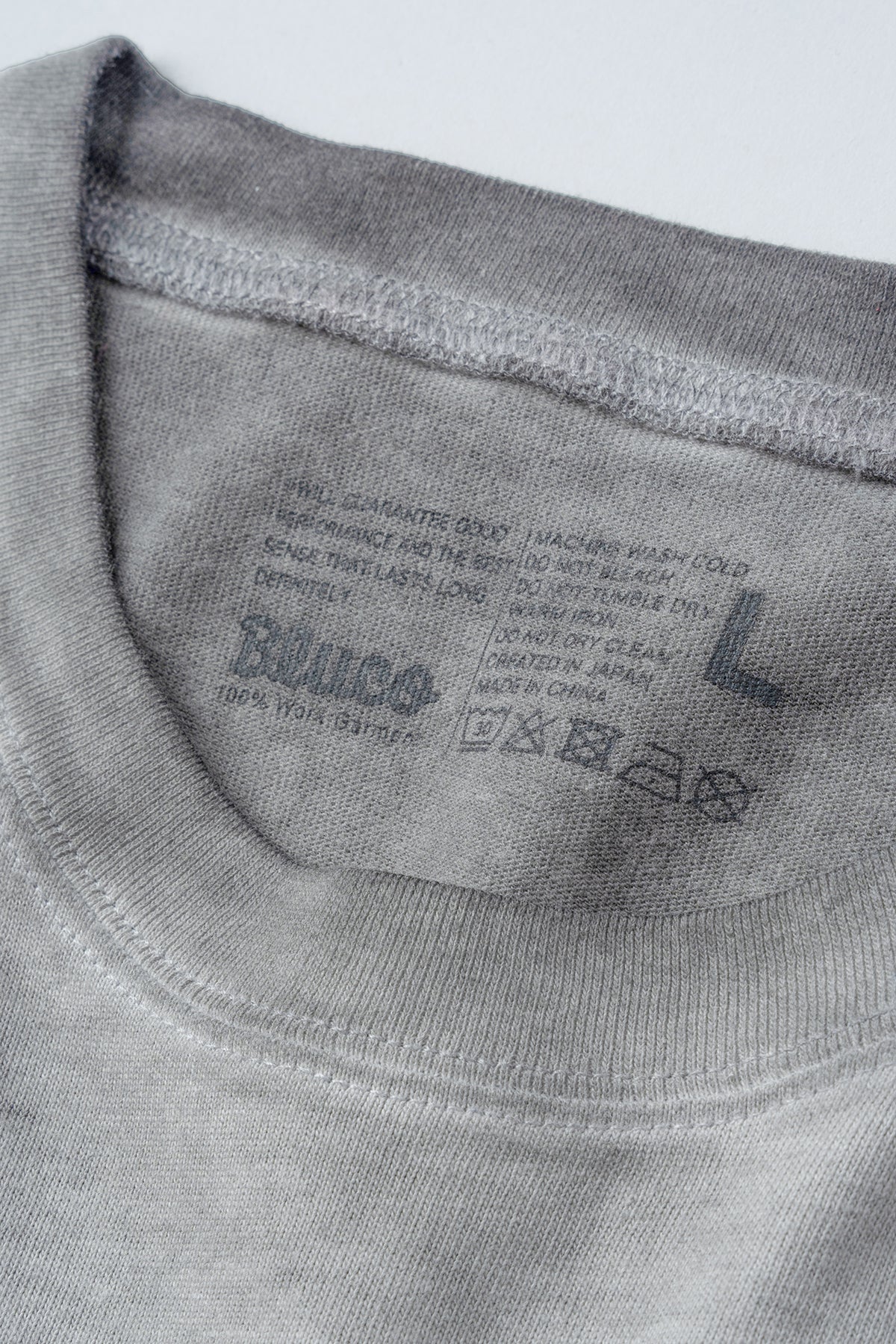 (RAMEN&DESTROY×BLUCO) ピグメントオーバーTシャツ