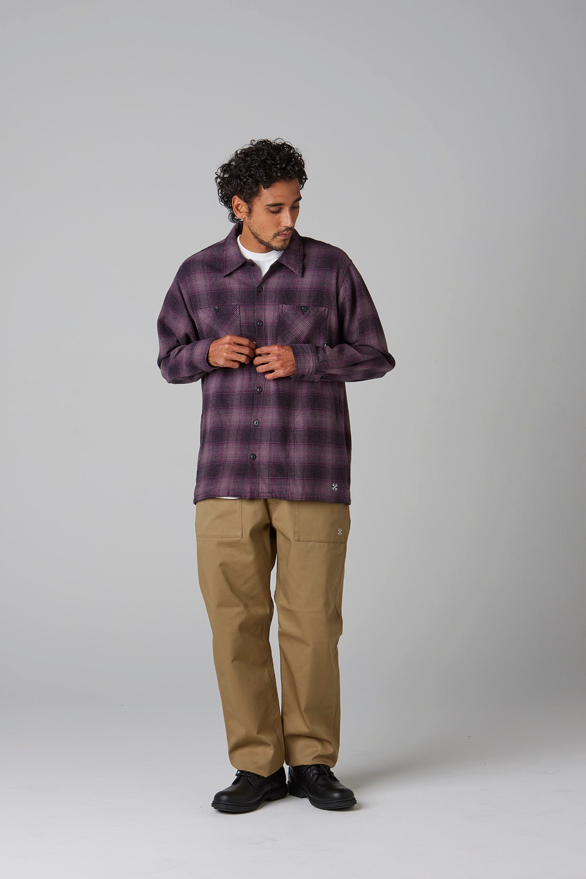 OMBRE CHECK FLANNEL SHIRT
