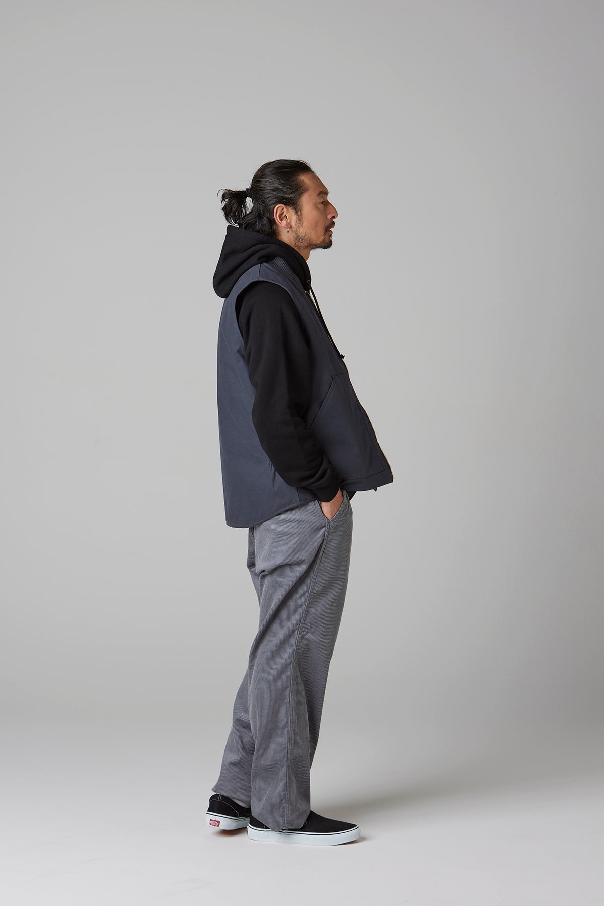 RIB COLLAR DUCK VEST