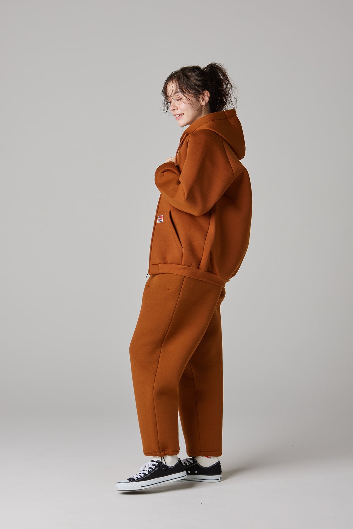 BONDING KNIT ZIP HOODIE