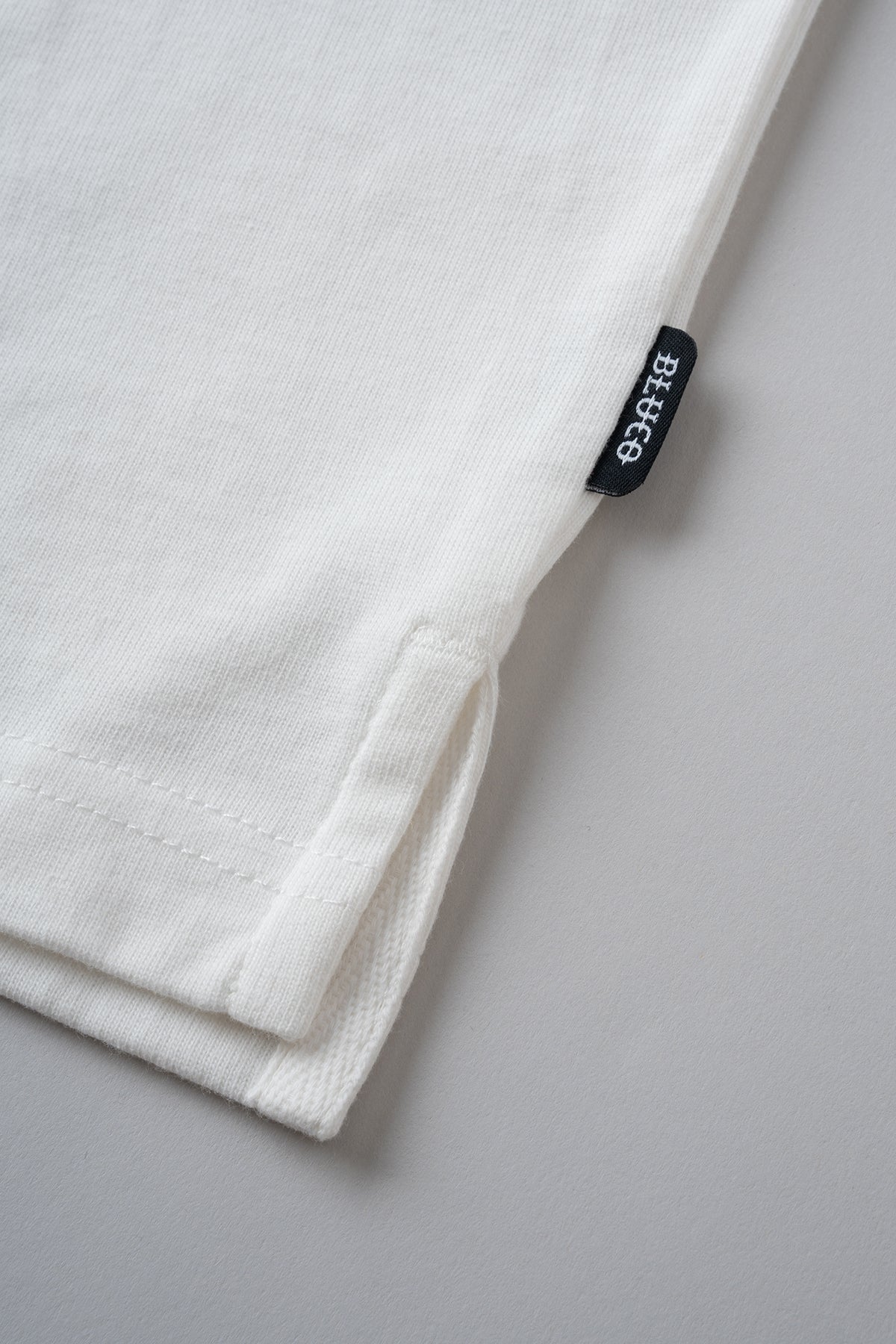 HEAVY DRY COTTON POLO NECK TEE -BWG-