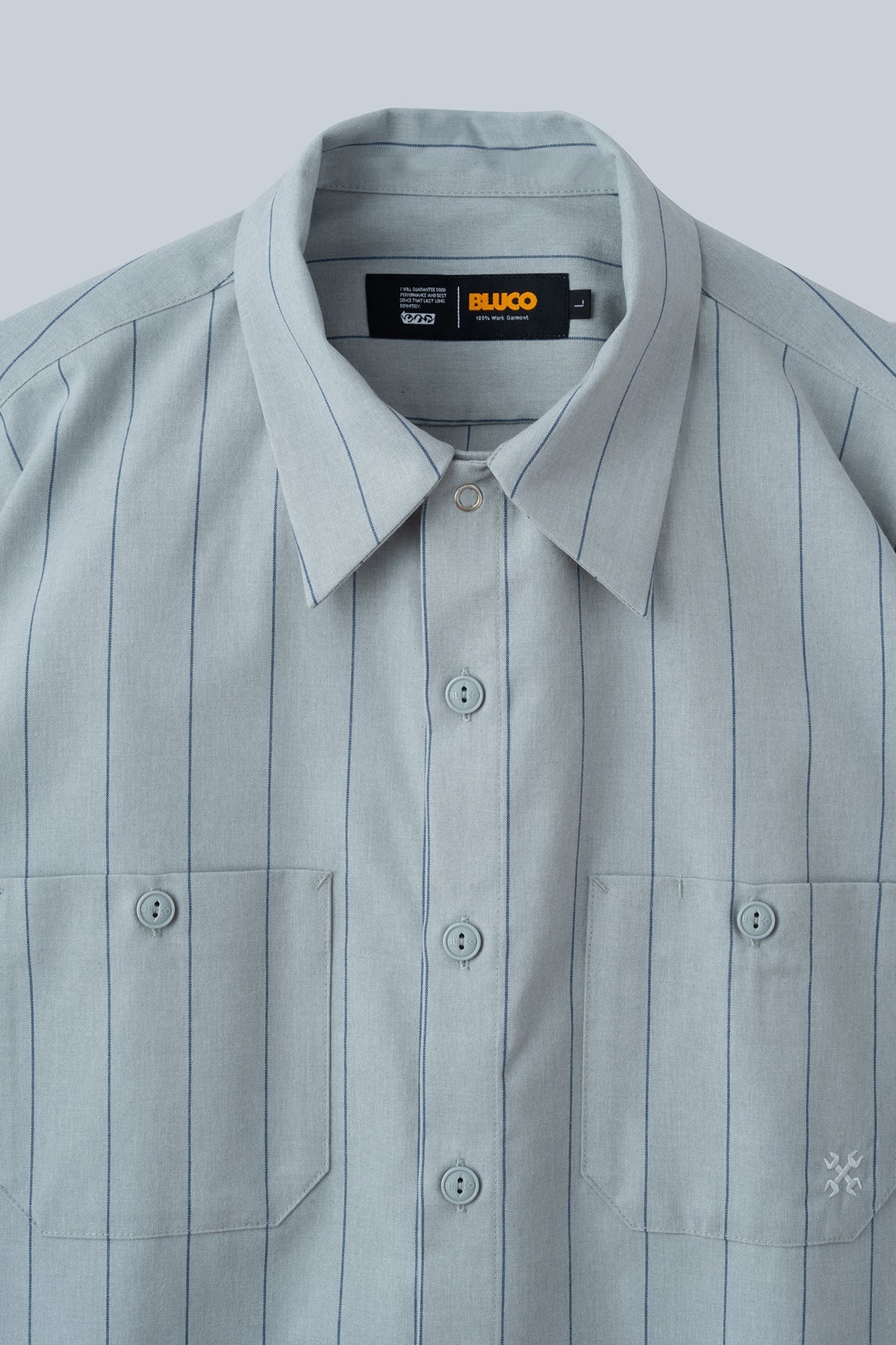 スタンダードワークシャツ L/S -Stripe-