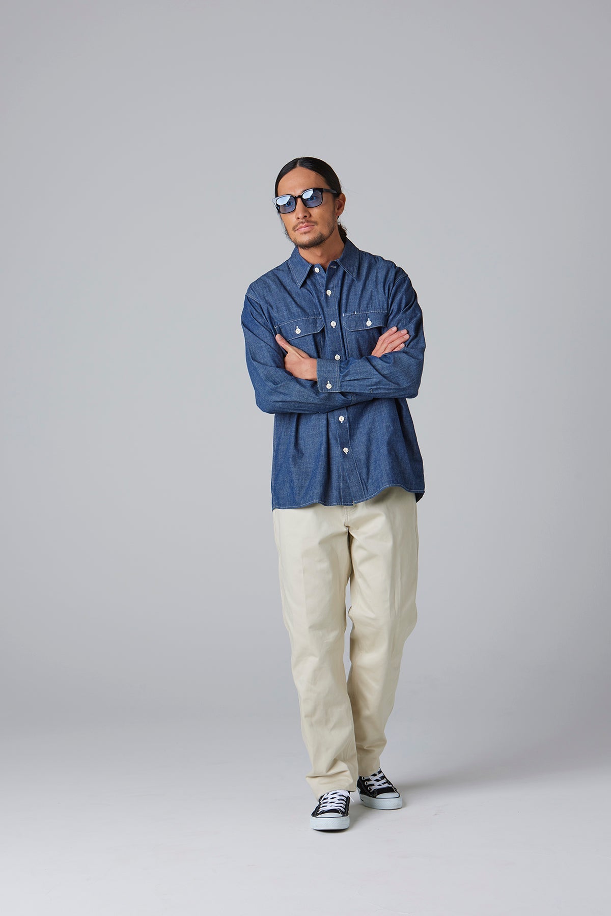 シャンブレーワークシャツ L/S