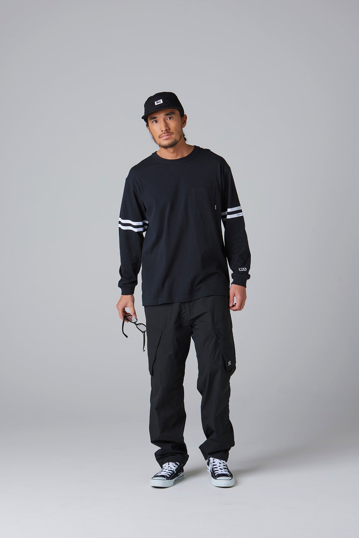 ドライコットン ポケットTシャツ L/S -Line-