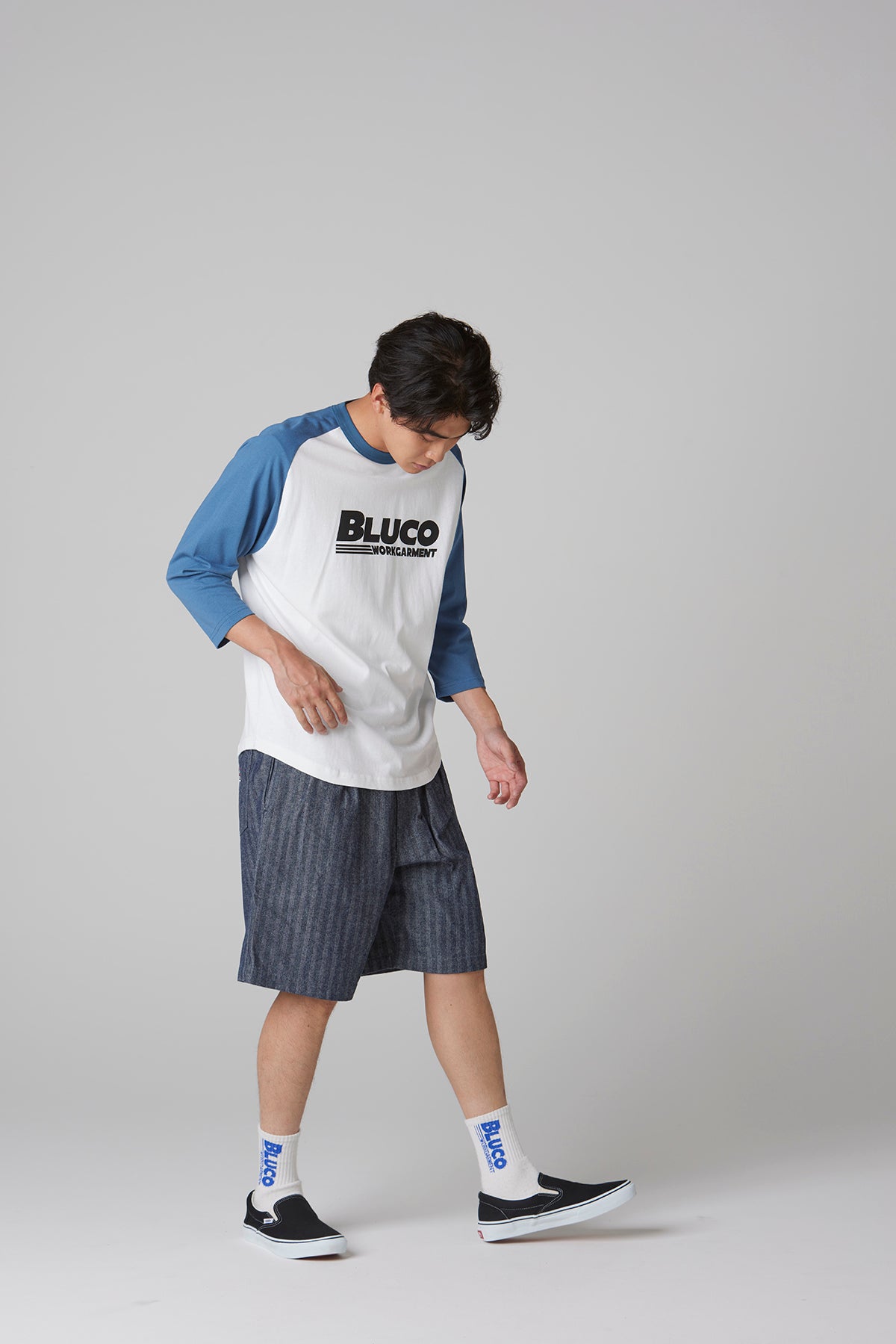 RAGLAN 3/4 TEE -BWG-