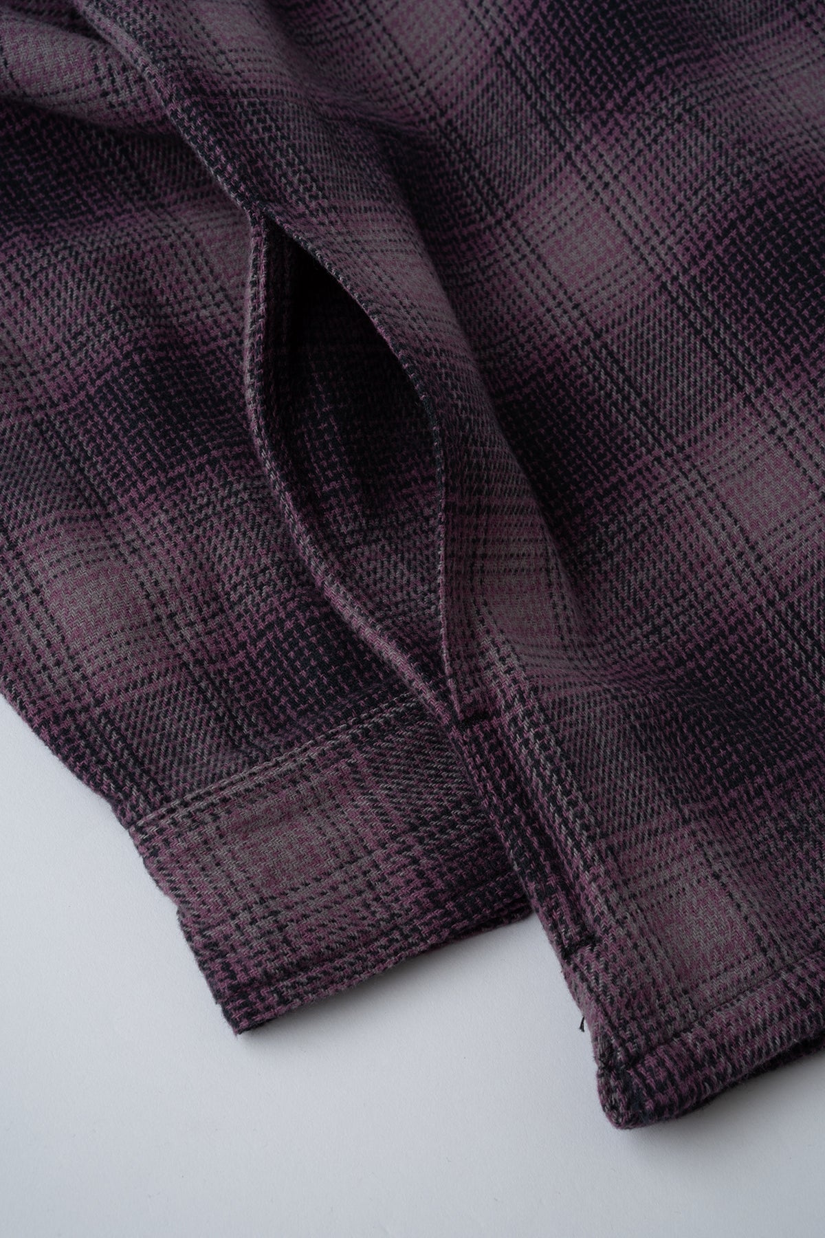 OMBRE CHECK FLANNEL SHIRT