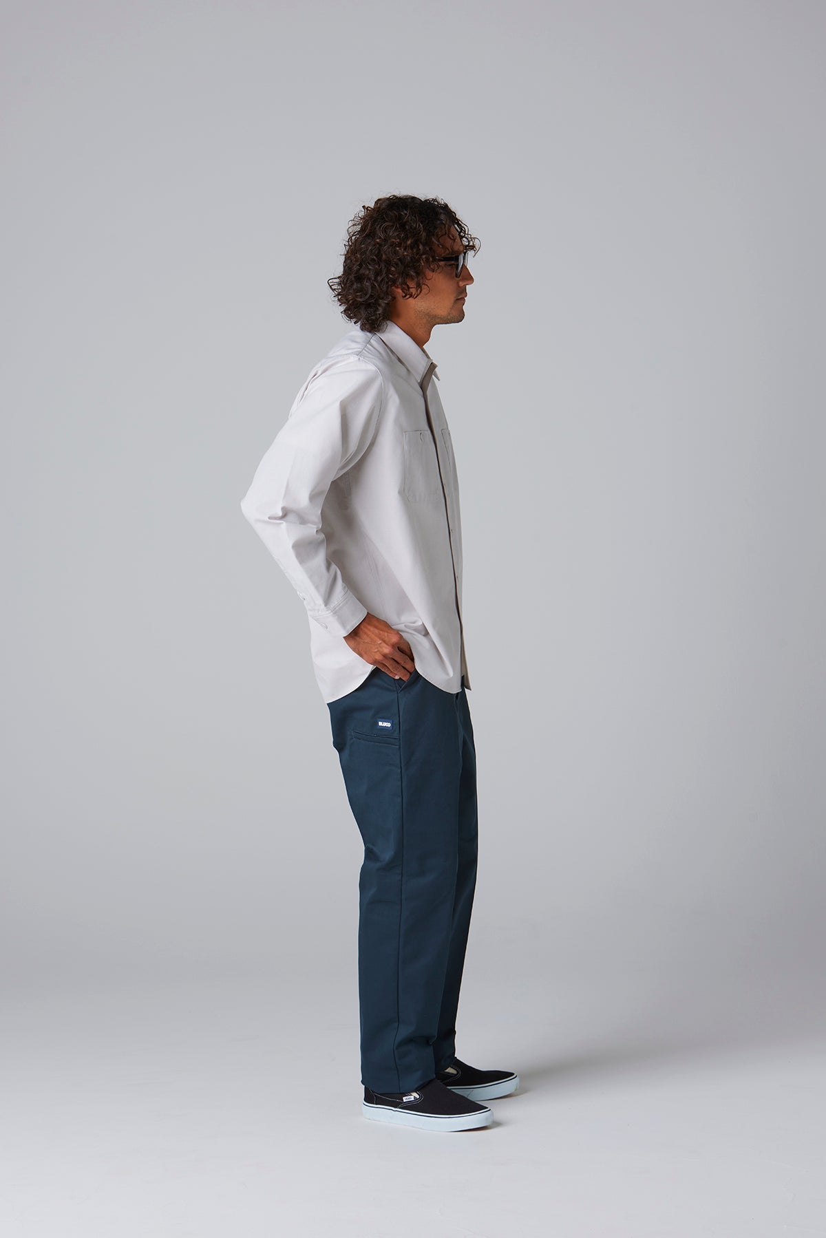 スタンダードワークシャツ L/S -Solid-