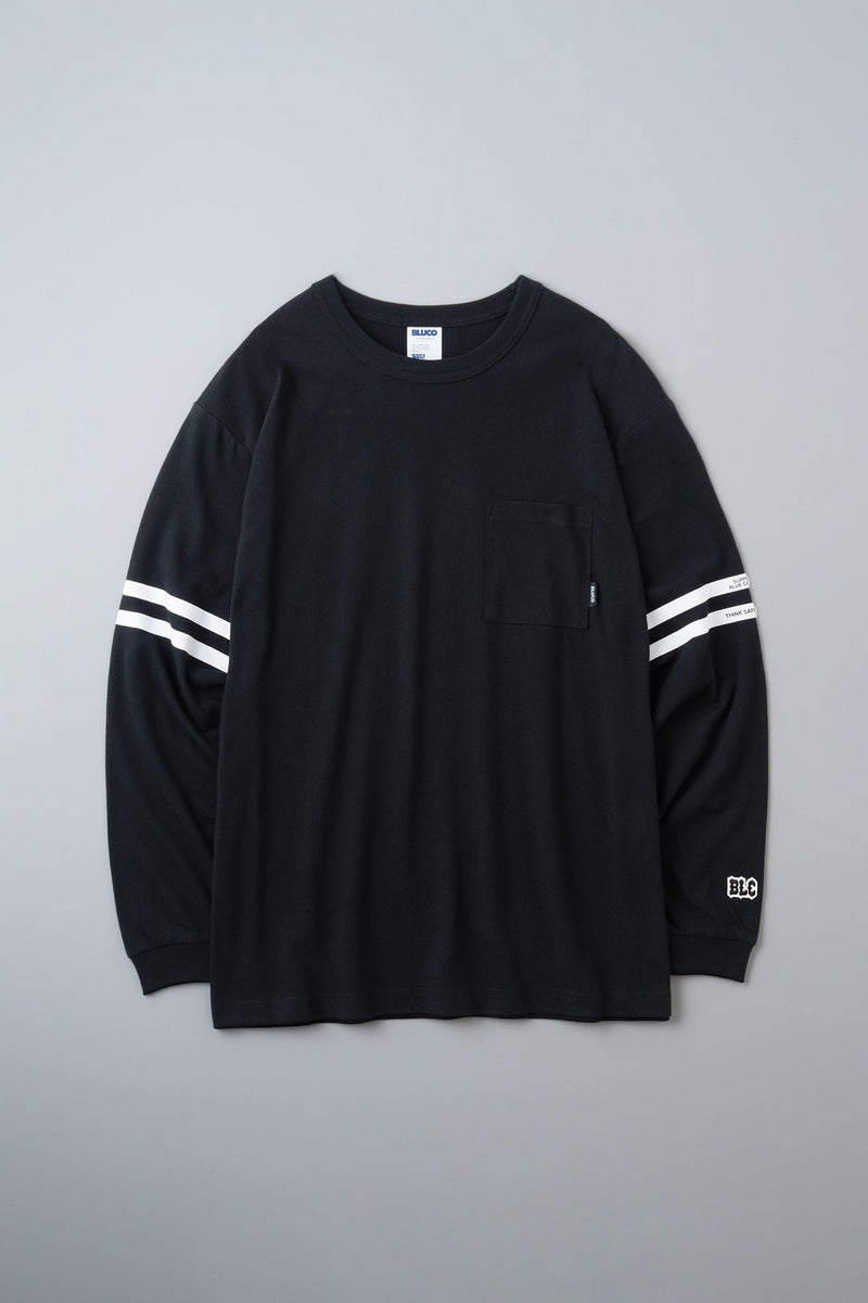 ドライコットン ポケットTシャツ L/S -Line-