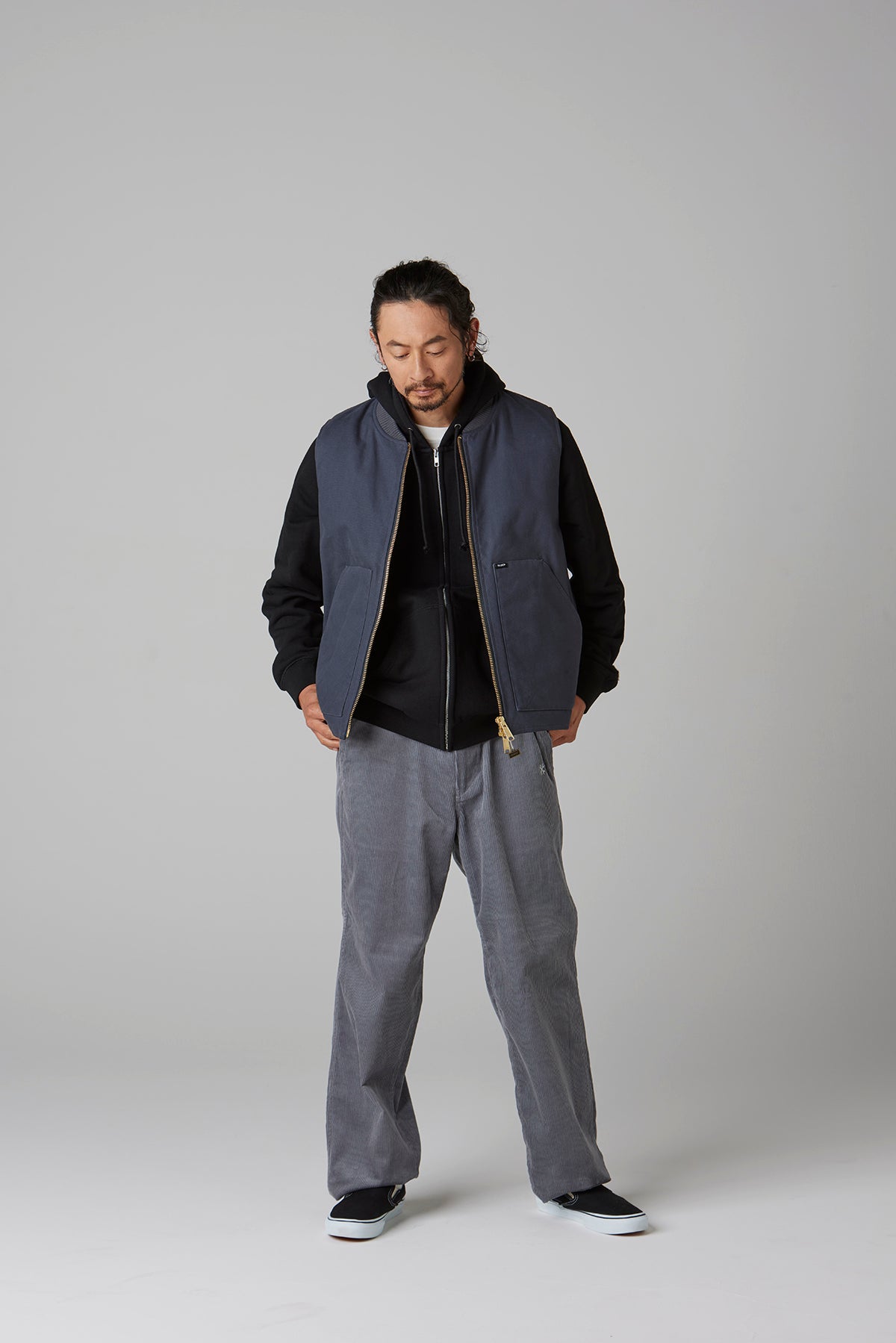 RIB COLLAR DUCK VEST