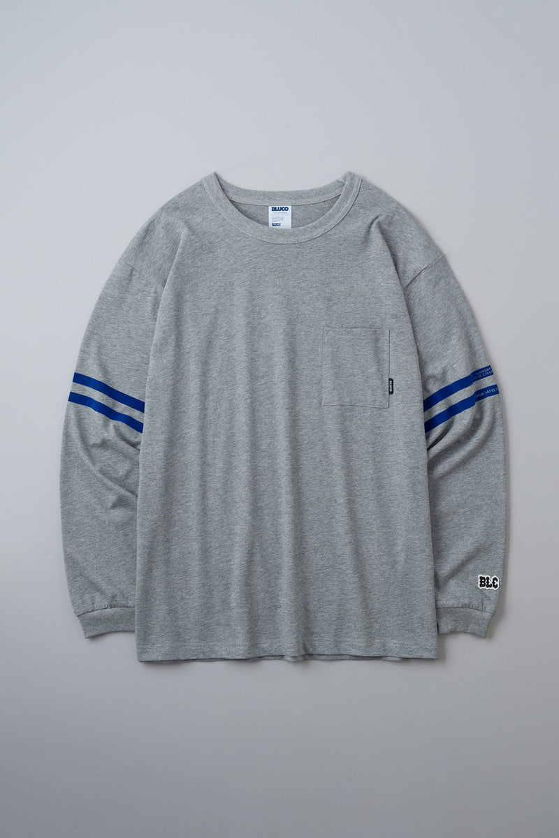 ドライコットン ポケットTシャツ L/S -Line-