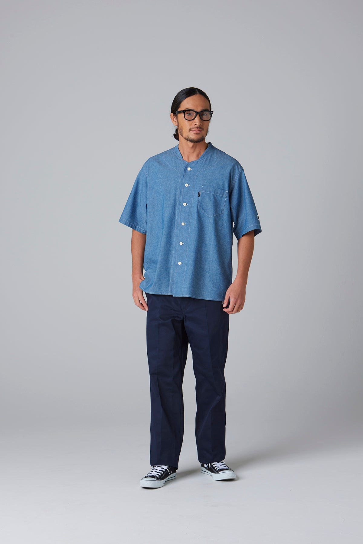 ぼん　BLUCO　シャンブレーシャツ　Mサイズ シャンブレーワークシャツ S/S – BLUCO. INC