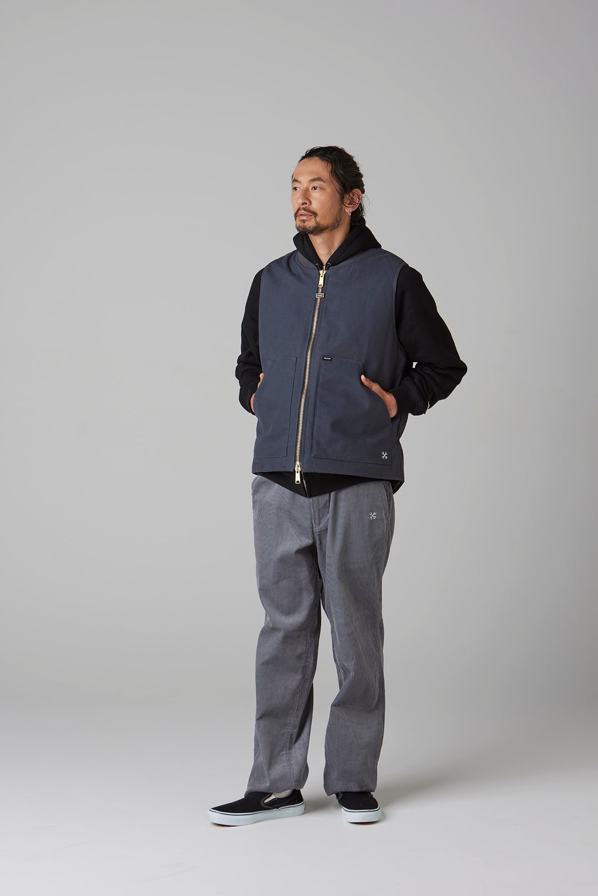 RIB COLLAR DUCK VEST