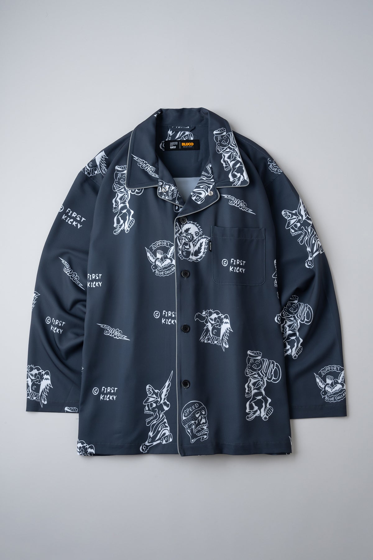 POOLSIDE SHIRT L/S -Tattoo-