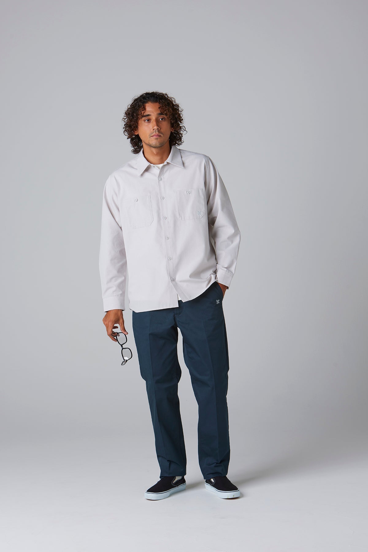 スタンダードワークシャツ L/S -Solid-