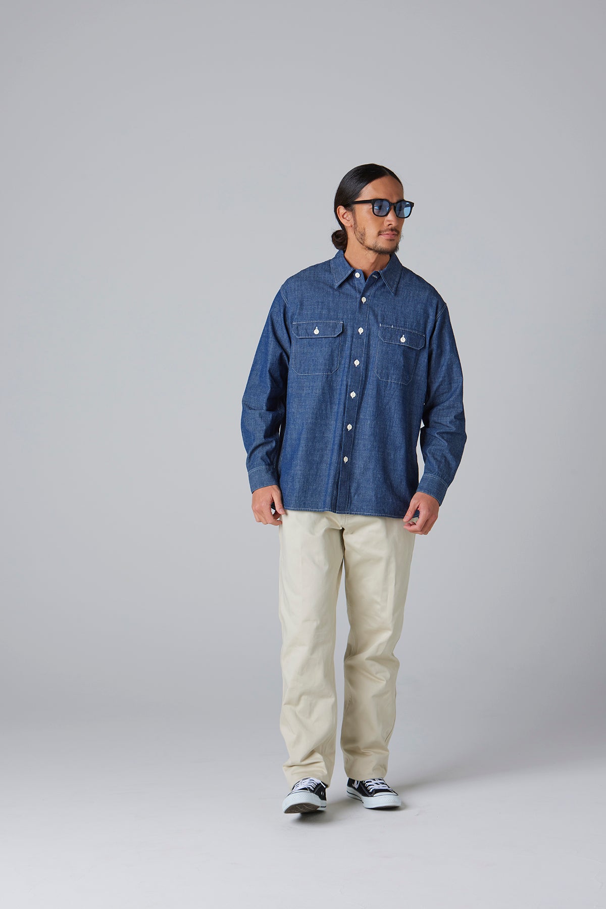 シャンブレーワークシャツ L/S