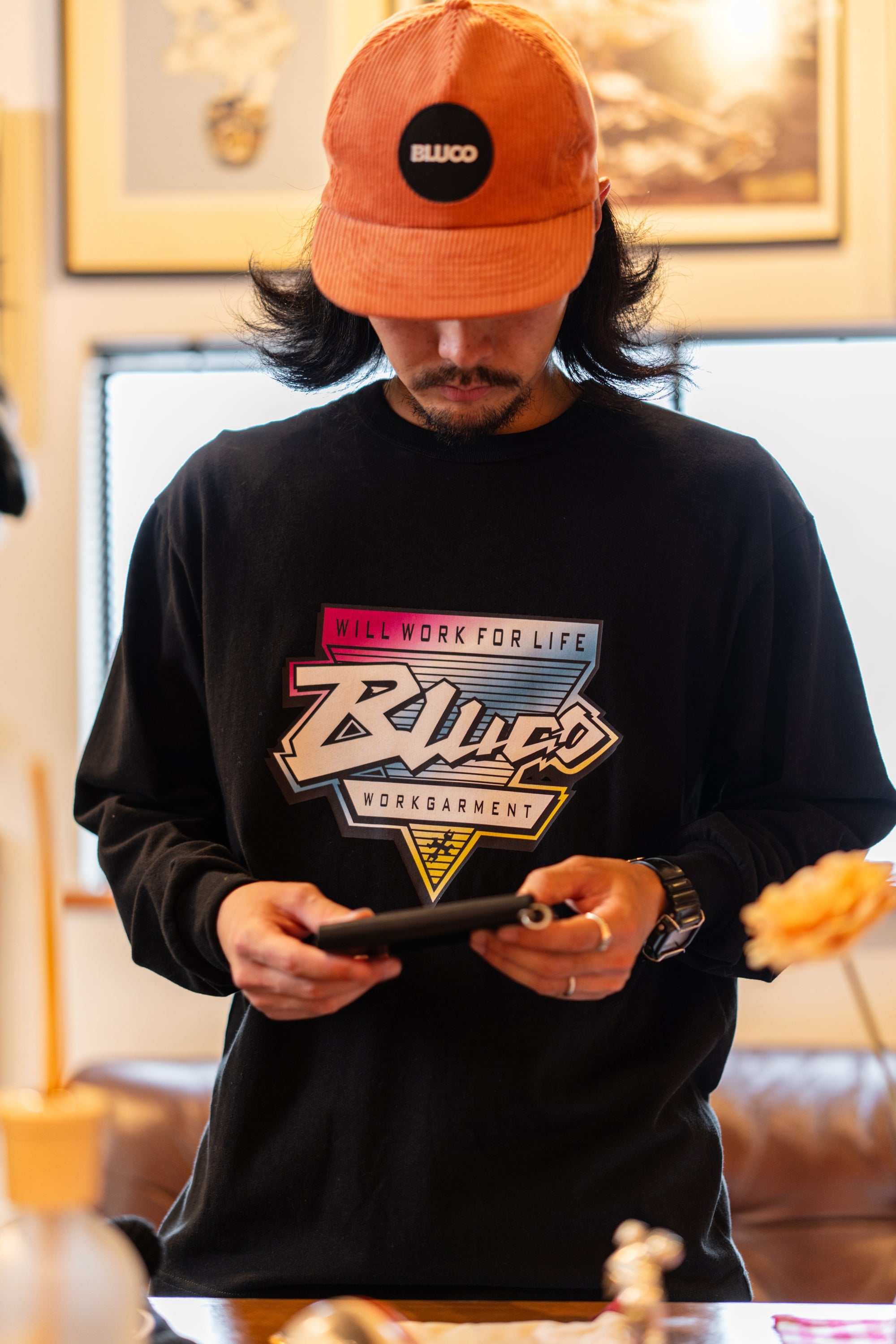 プリント L/S Tシャツ -Try-