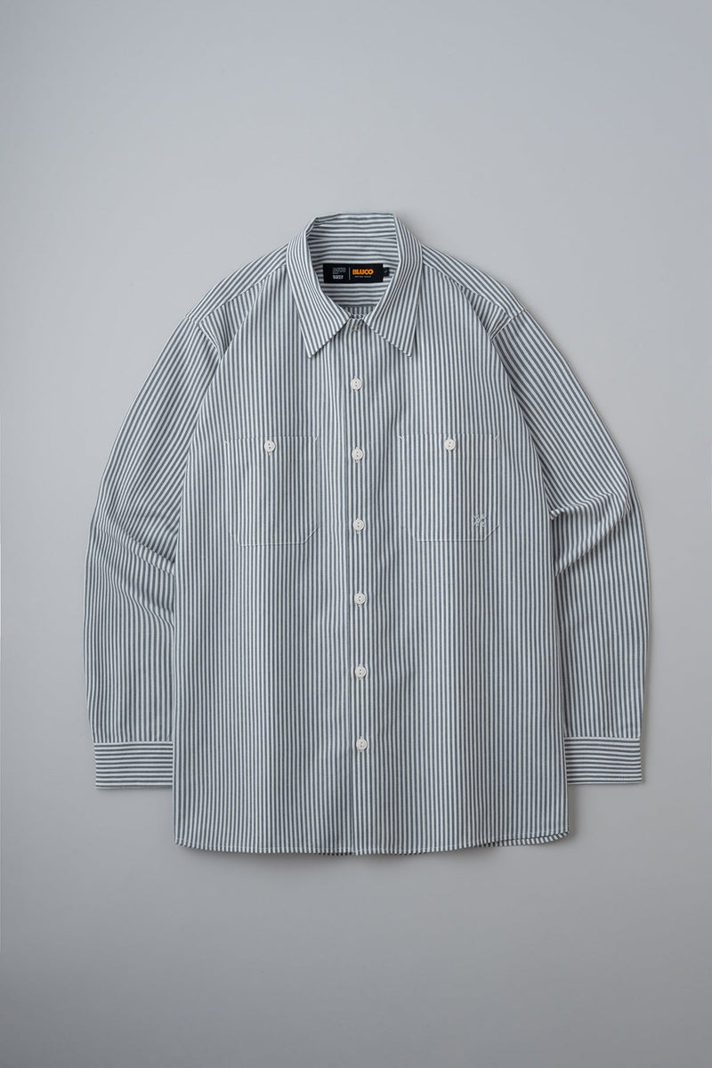 スタンダードワークシャツ L/S -Stripe-