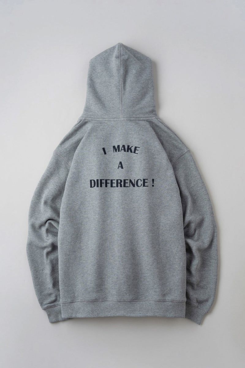 HEAVY PILE SWEAT ZIP HOODIE -Diffrence- – BLUCO. INC