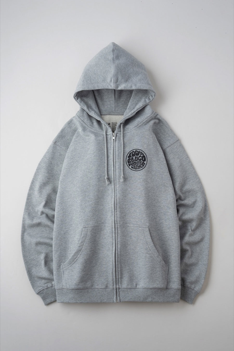 LIGHT PILE SWEAT ZIP HOODIE  -Stamp-