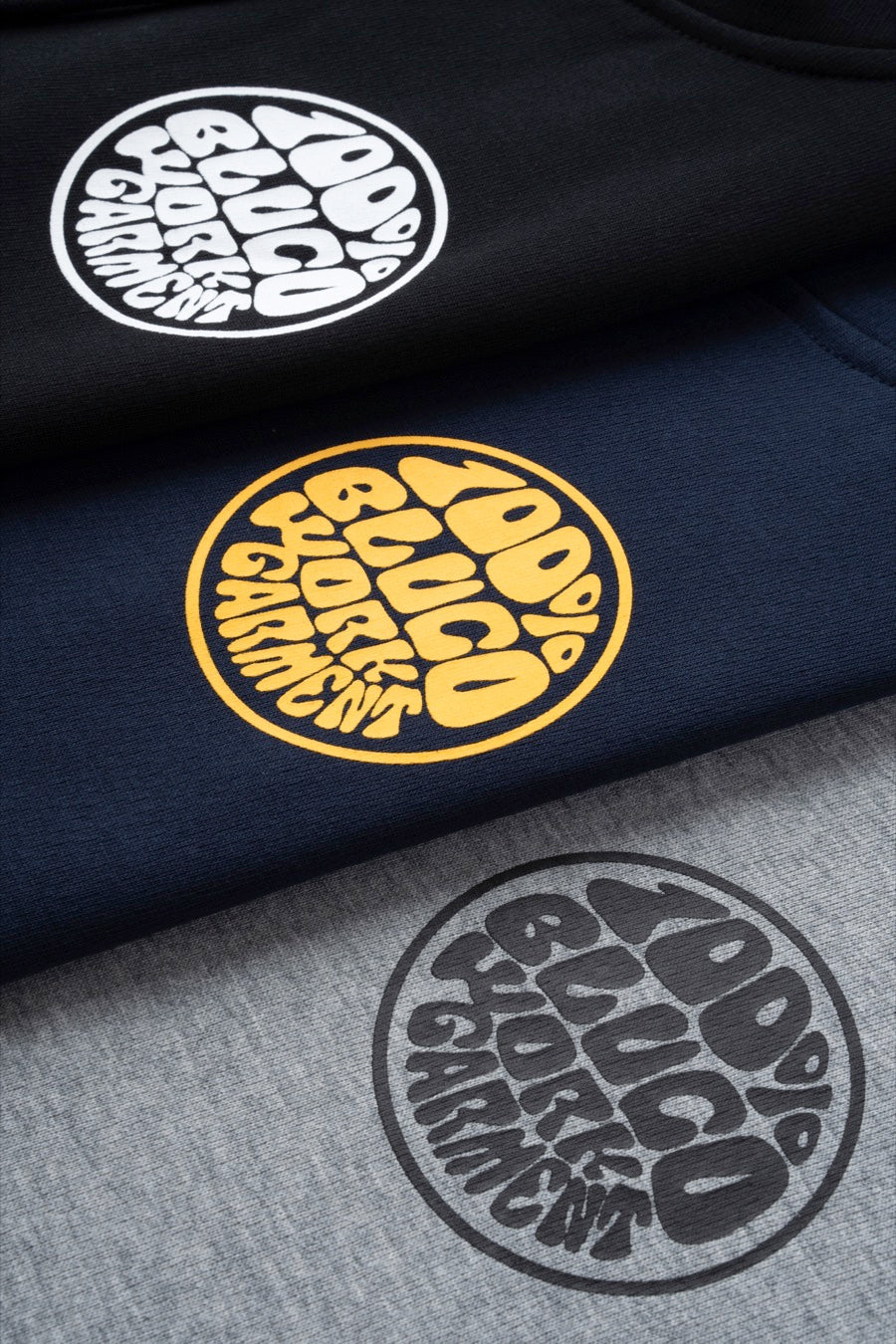 LIGHT PILE SWEAT ZIP HOODIE  -Stamp-