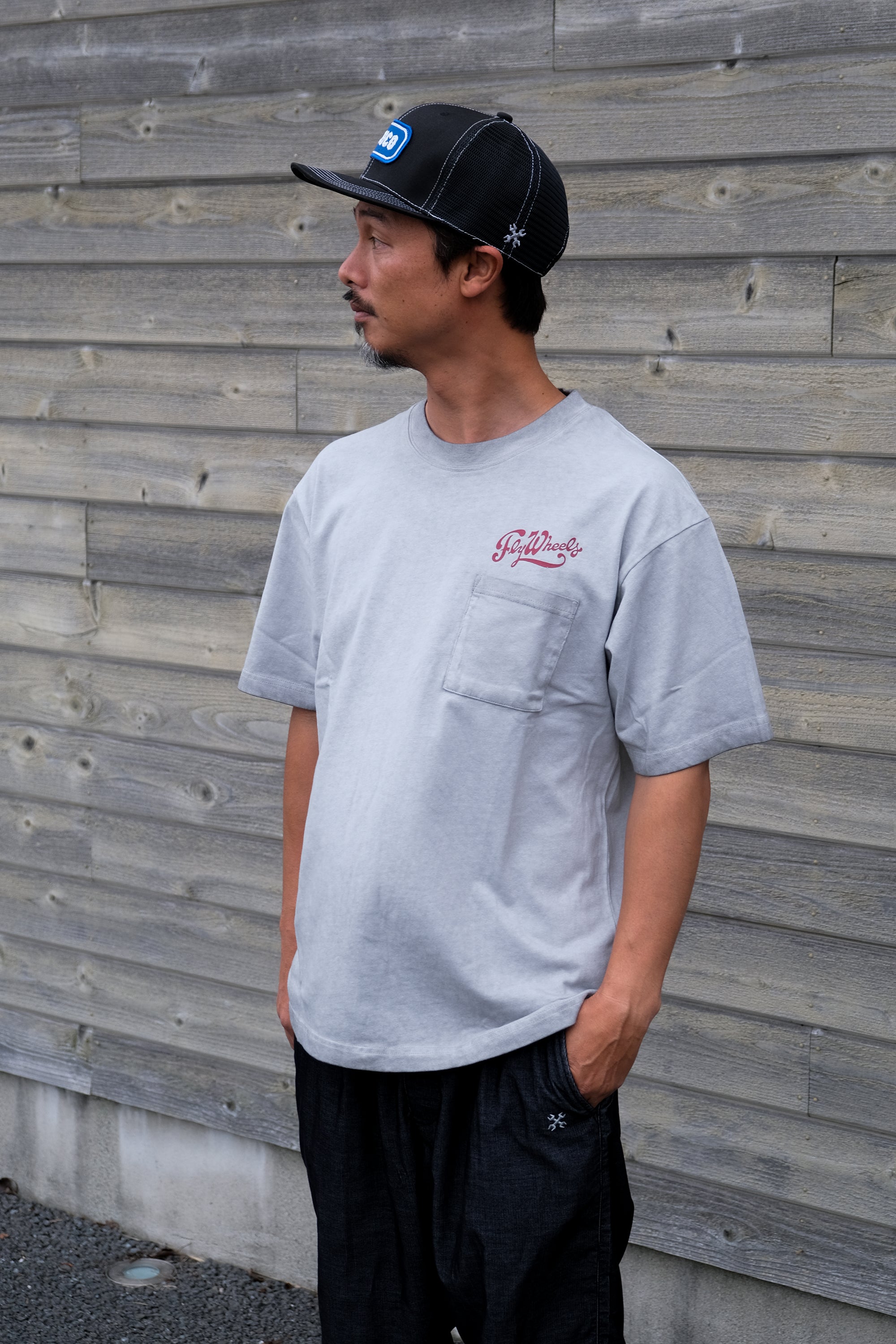 (Fly Wheels×BLUCO) ピグメントポケットTシャツ