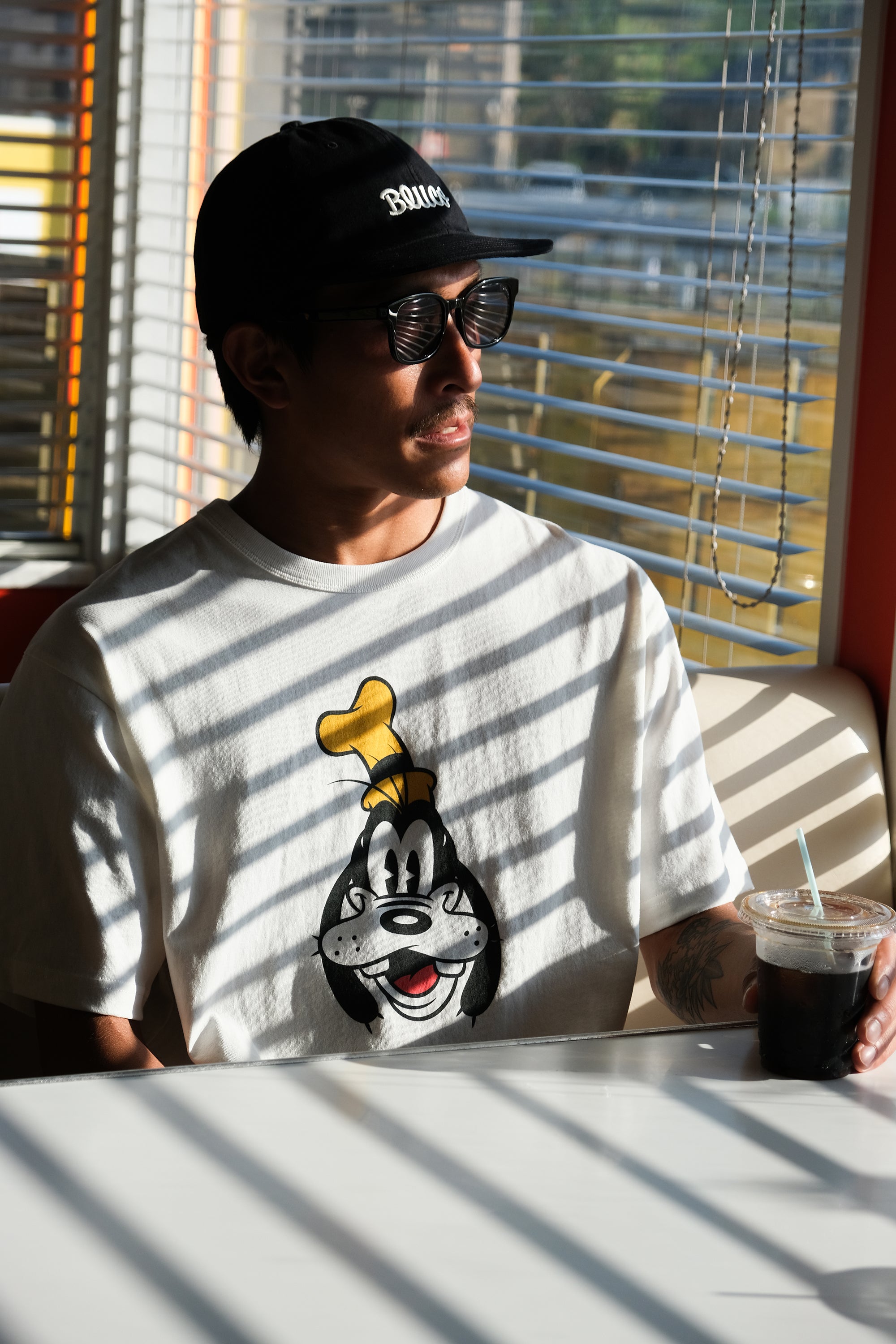 (DISNEY×BLUCO) プリントTシャツ  "Goofy"