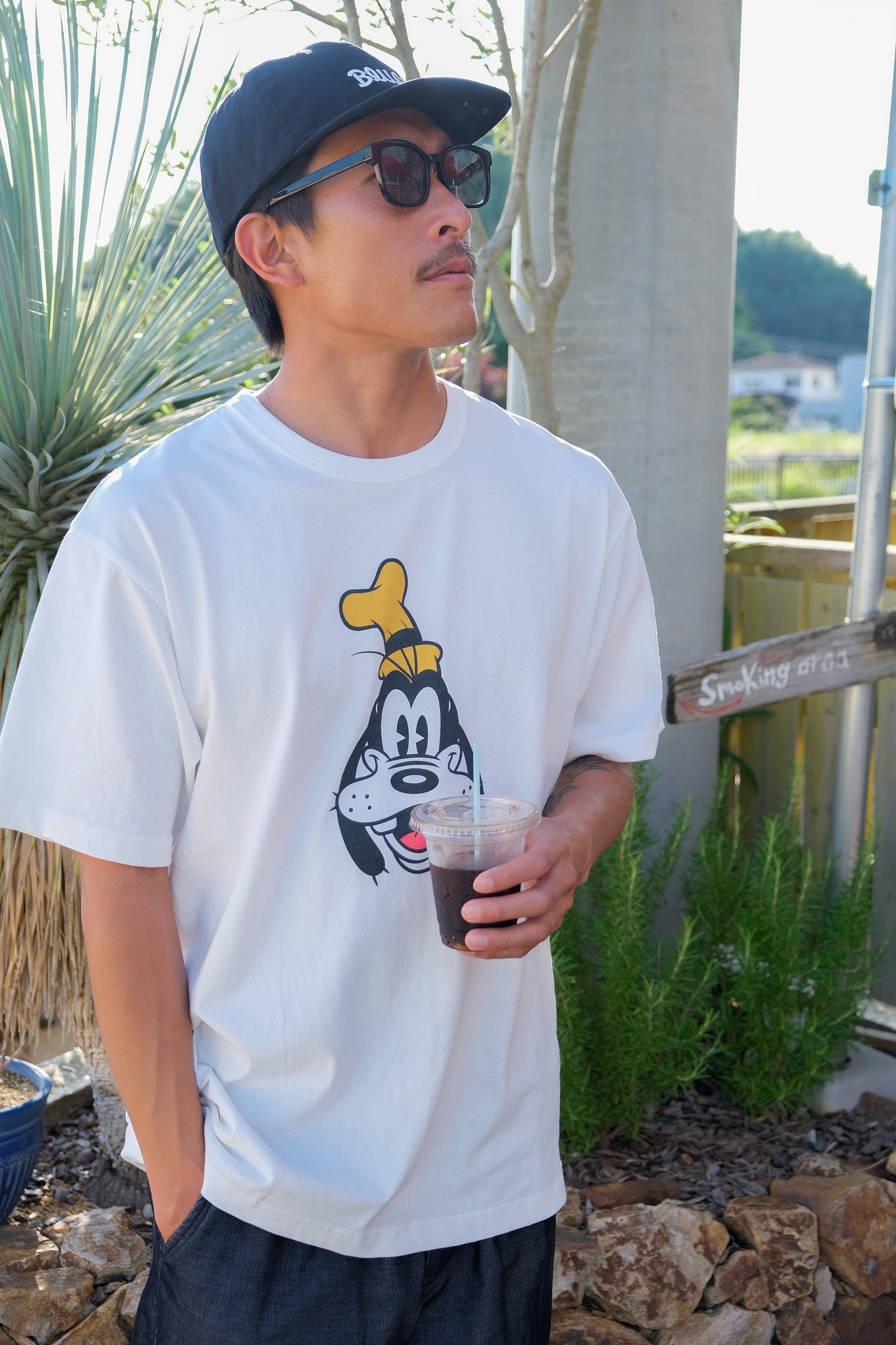 (DISNEY×BLUCO) プリントTシャツ  "Goofy"