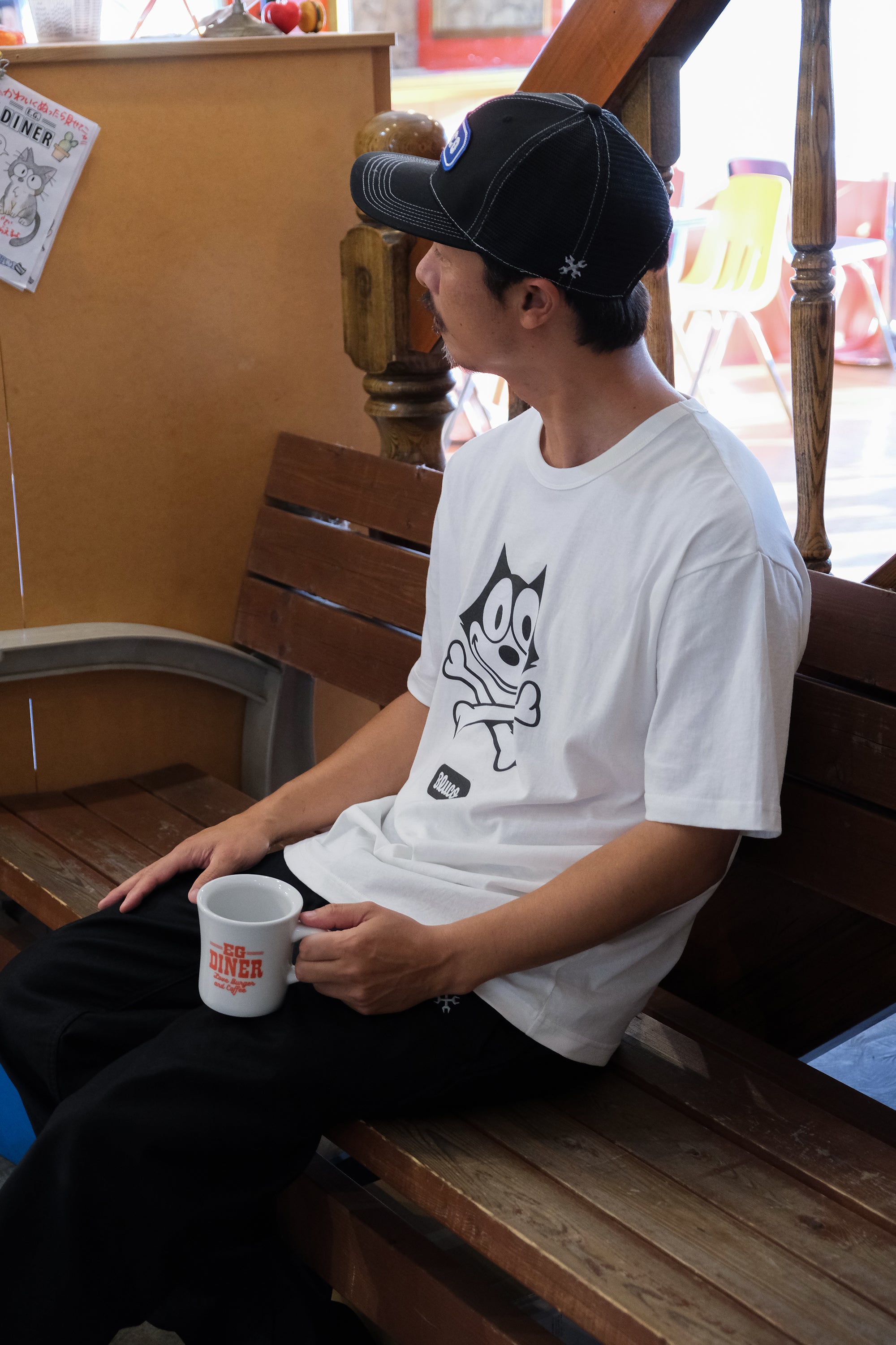 (FELIX×BLUCO) プリントTシャツ "Felix the Cat"
