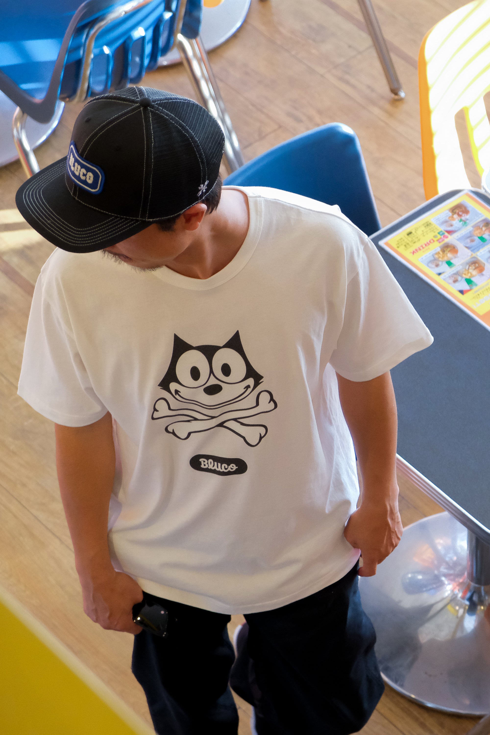 (FELIX×BLUCO) プリントTシャツ "Felix the Cat"