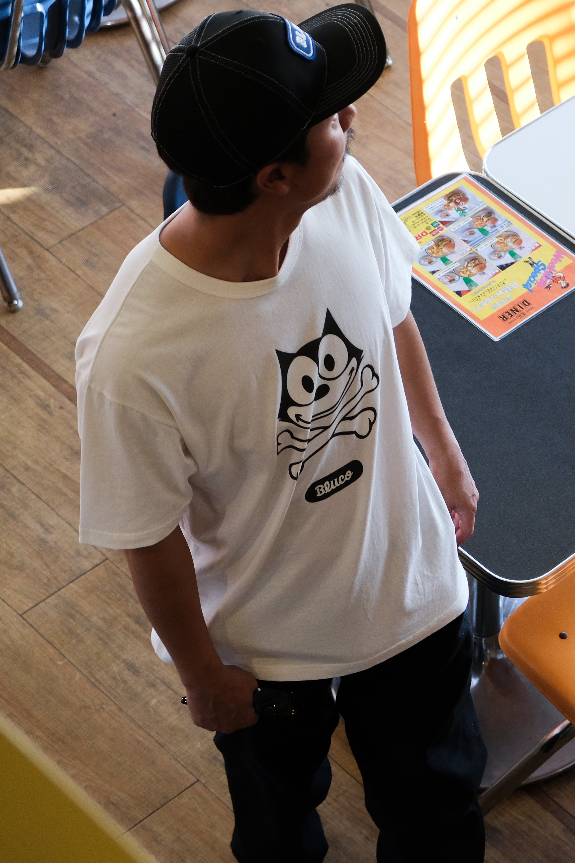 (FELIX×BLUCO) プリントTシャツ "Felix the Cat"