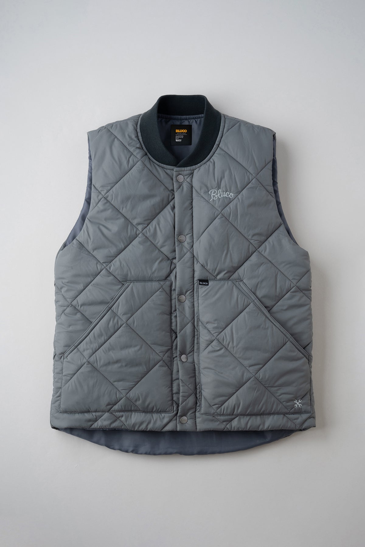 TRSC × BLUCO QUILTING VEST & PANTS RIB COLLAR QUILTING VEST – BLUCO. INC